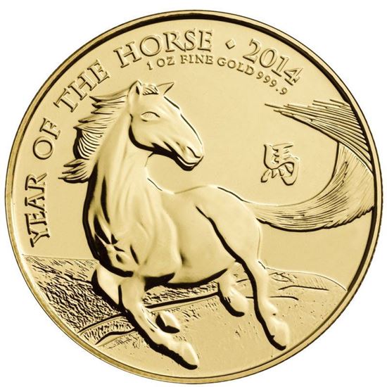 Picture of 2014 1oz 24k Gold UK Lunar 'Year Of The Horse'