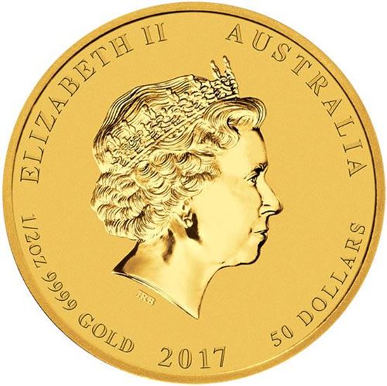 Picture of 2017 1/2oz Australian 'Year Of The Rooster' Gold Coin