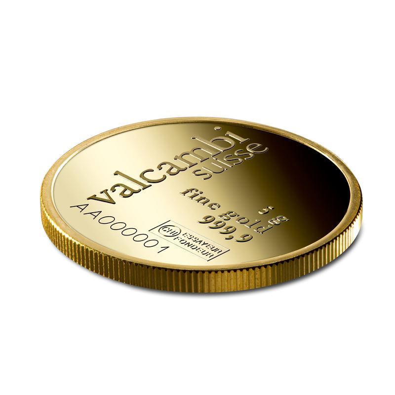 Picture of Valcambi 5g Round Gold Bar
