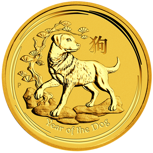 Picture of 2018 1oz 24k Gold Australian 'Year Of The Dog'