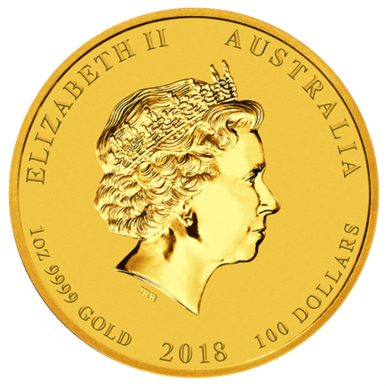 Picture of 2018 1oz Australian 'Year Of The Dog' Gold Coin