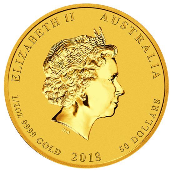 Picture of 2018 1/2oz Australian 'Year Of The Dog' Gold Coin