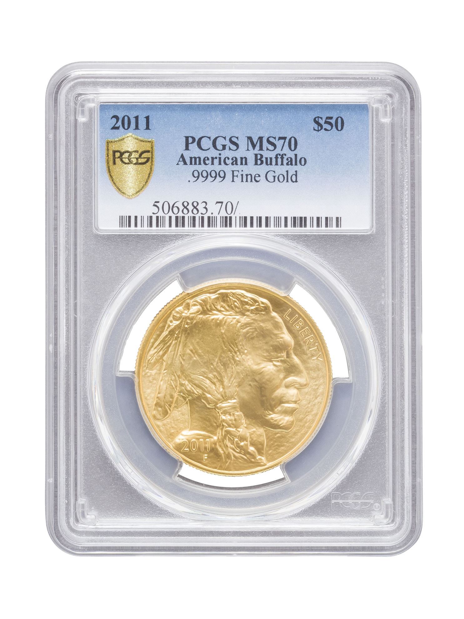 Picture of PCGS 2011 1oz American Buffalo Gold Coin MS70