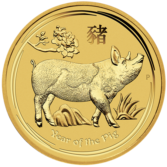 Picture of 2019 1oz Australian 'Year Of The Pig' Gold Coin