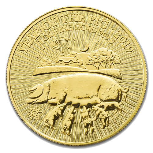 Picture of 2019 1oz UK Lunar 'Year Of The Pig' Gold Coin