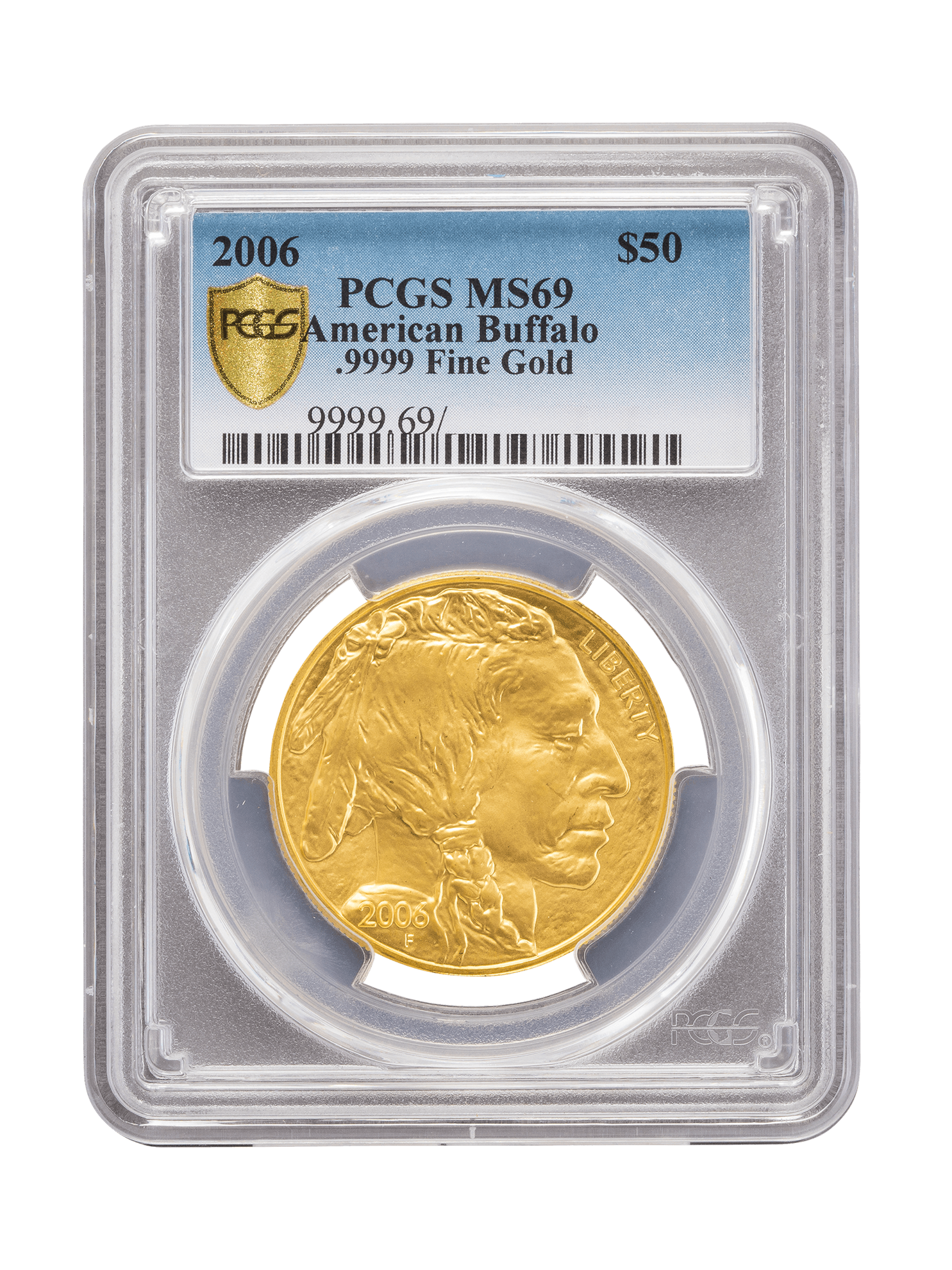 Picture of PCGS 2006 1oz American Buffalo Gold Coin MS69
