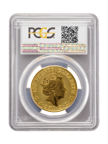 Picture of PCGS 2018 1oz Gold Queen's Beast 'Unicorn' MS70
