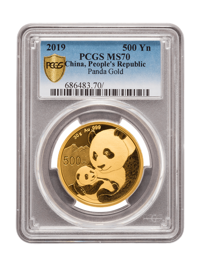 Picture of PCGS 2019 1oz Gold Chinese Panda MS70