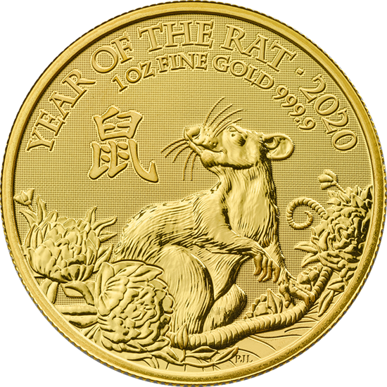 Picture of 2020 1oz UK Lunar 'Year Of The Rat' Gold Coin