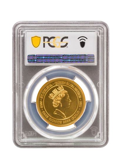 Picture of PCGS 2021 1oz 24k Gold UK Queen's Virtue 'Victory' MS70