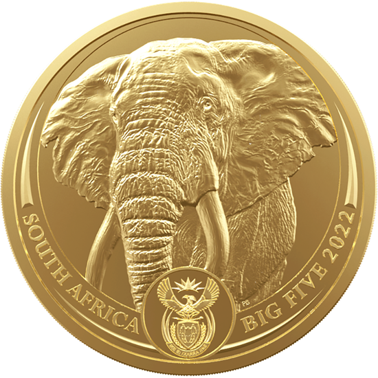 Picture of 2022 1oz South African 'Big 5' - Elephant Gold Coin