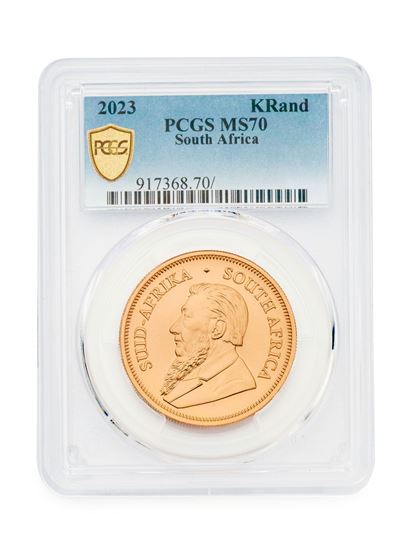 Picture of PCGS 2023 1oz Gold South African Krugerrand MS70
