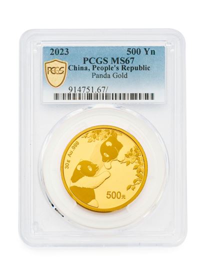 Picture of PCGS 2023 1oz Gold Chinese Panda MS67