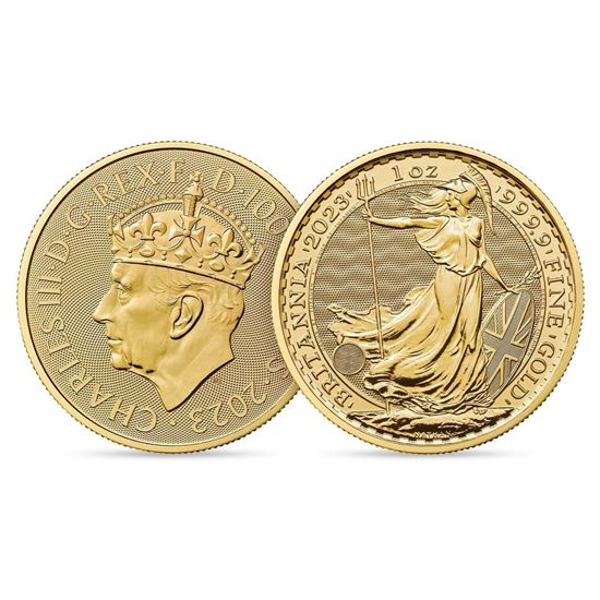 Picture of 2023 1oz 24k Gold UK Britannia Coronation KCIII