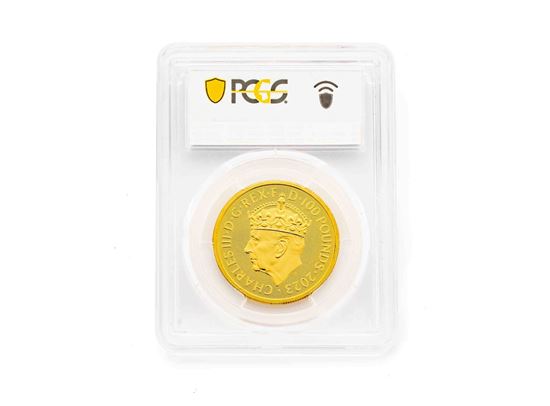 Picture of PCGS 2023 1oz Gold KCIII Coronation - First Day of Issue MS69