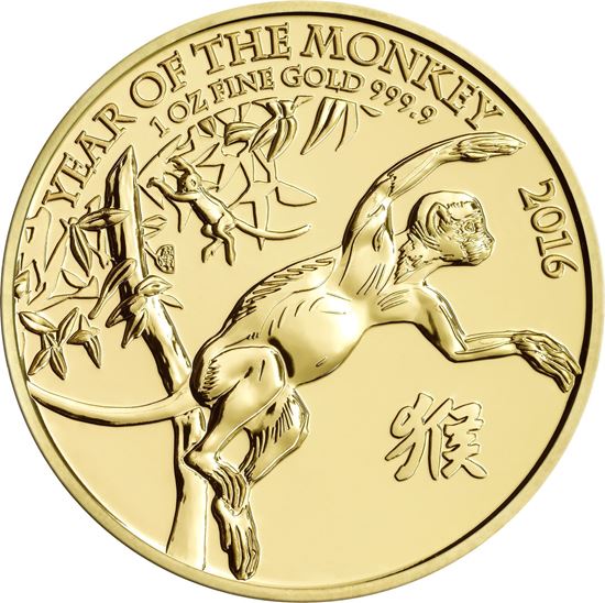 2016 Year of the Monkey gold coin 1