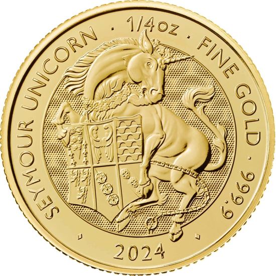 Picture of 2024 1/4oz UK Tudor Beast 'Seymour Unicorn' Gold Coin