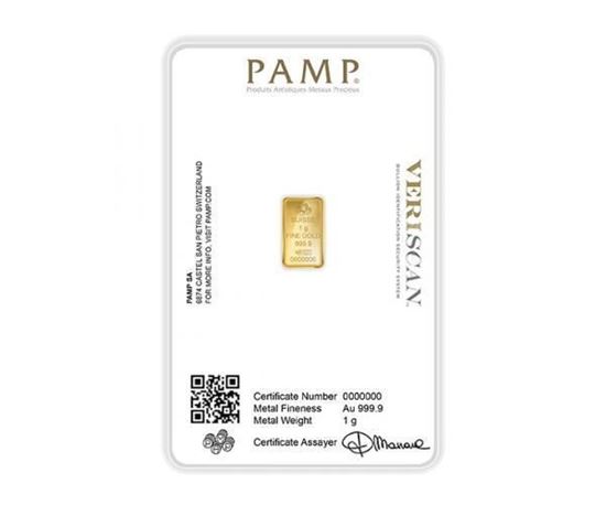 Picture of PAMP Fortuna 1g Gold Bar