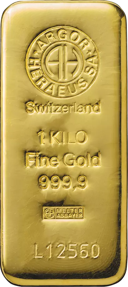 Picture of Argor-Heraeus 1kg Cast Gold Bar
