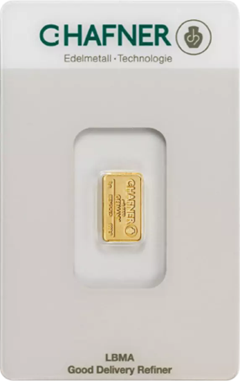 Picture of C. Hafner 1g Gold Bar